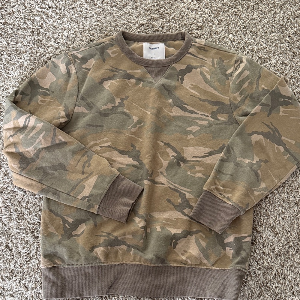 Old Navy Men's Camouflage Crewneck Sweater